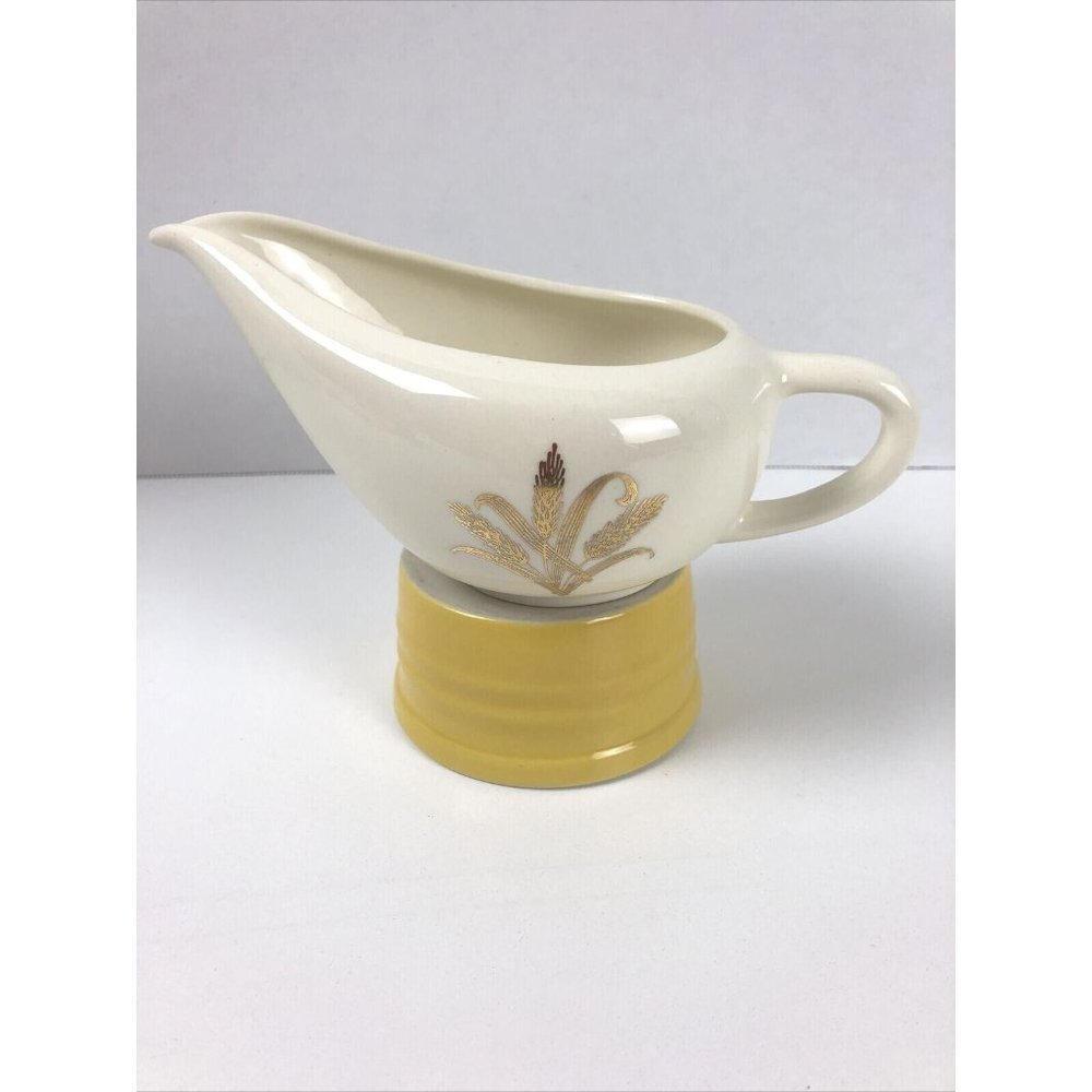 VTG HOMER LAUGHLIN "GOLDEN WHEAT" MCM GRAVY / SAUCE BOAT (Replacement/Addition)
